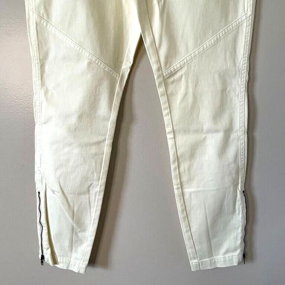 Guideboat Womens Pants Yellow Mid Rise Tapered Ankle Zip Size 28 (tag 27) NEW! - Picture 3 of 11